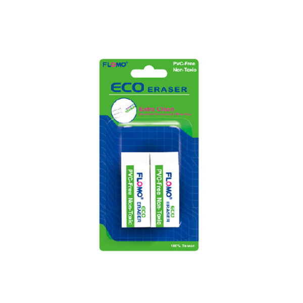 FF-T20-2 Non-toxic standard eraser, 2 pcs, Pack of 1