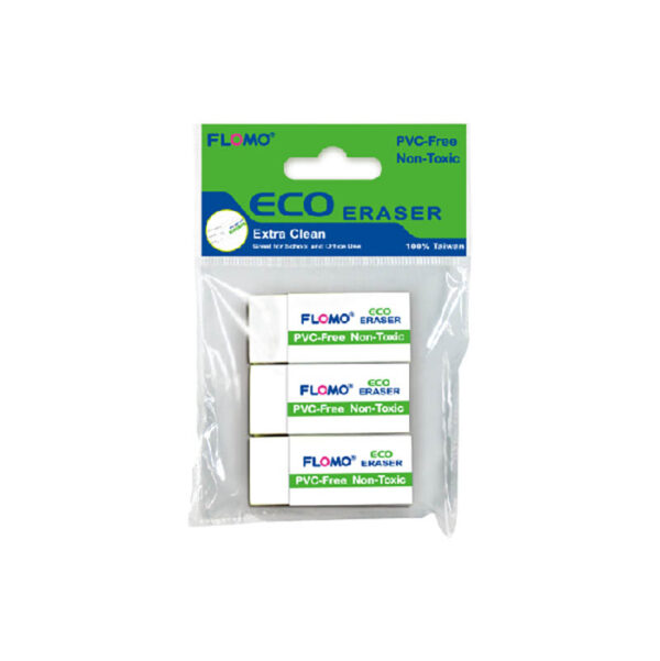 FH-TP30-3 Non-toxic standard eraser, 3 pcs, Pack of 1