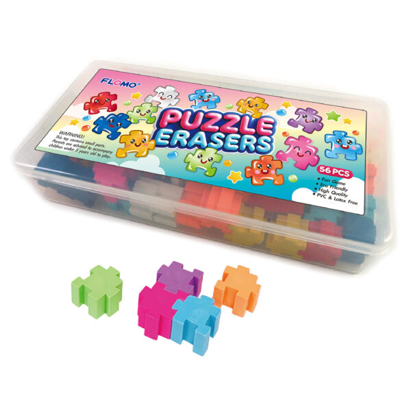 ER-1114556 Puzzle Eraser, Pack of 56
