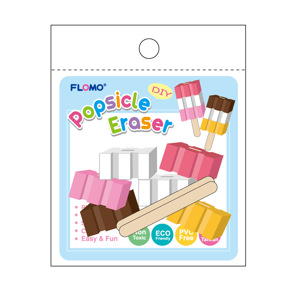 POPSICLE ERASER DIY -FH-113728A